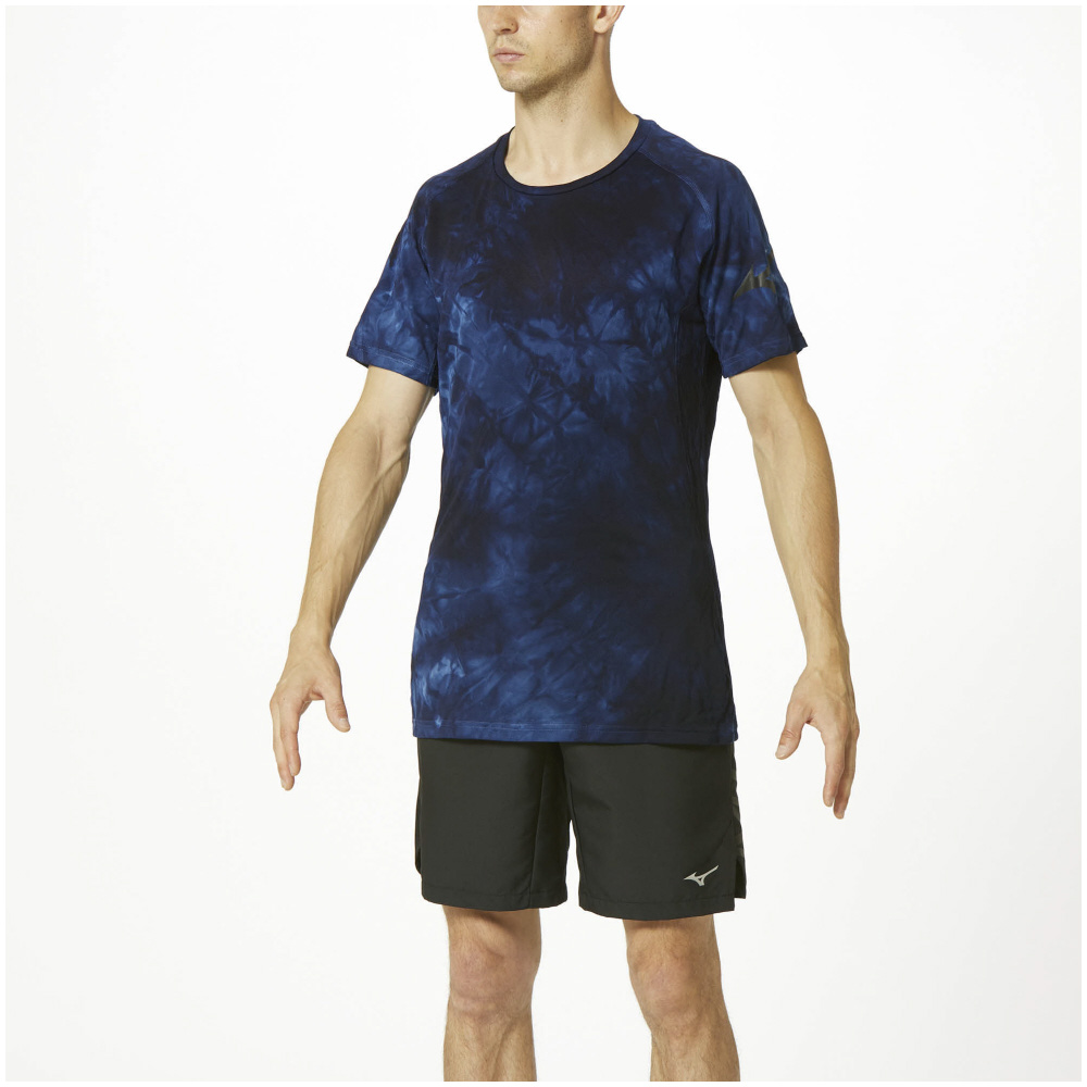 GARMENT TIE DYE TEE MEN Blue Print